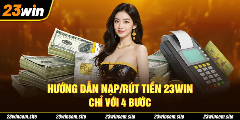 Hướng dẫn nạp/rút tiền 23WIN chỉ với 4 bước